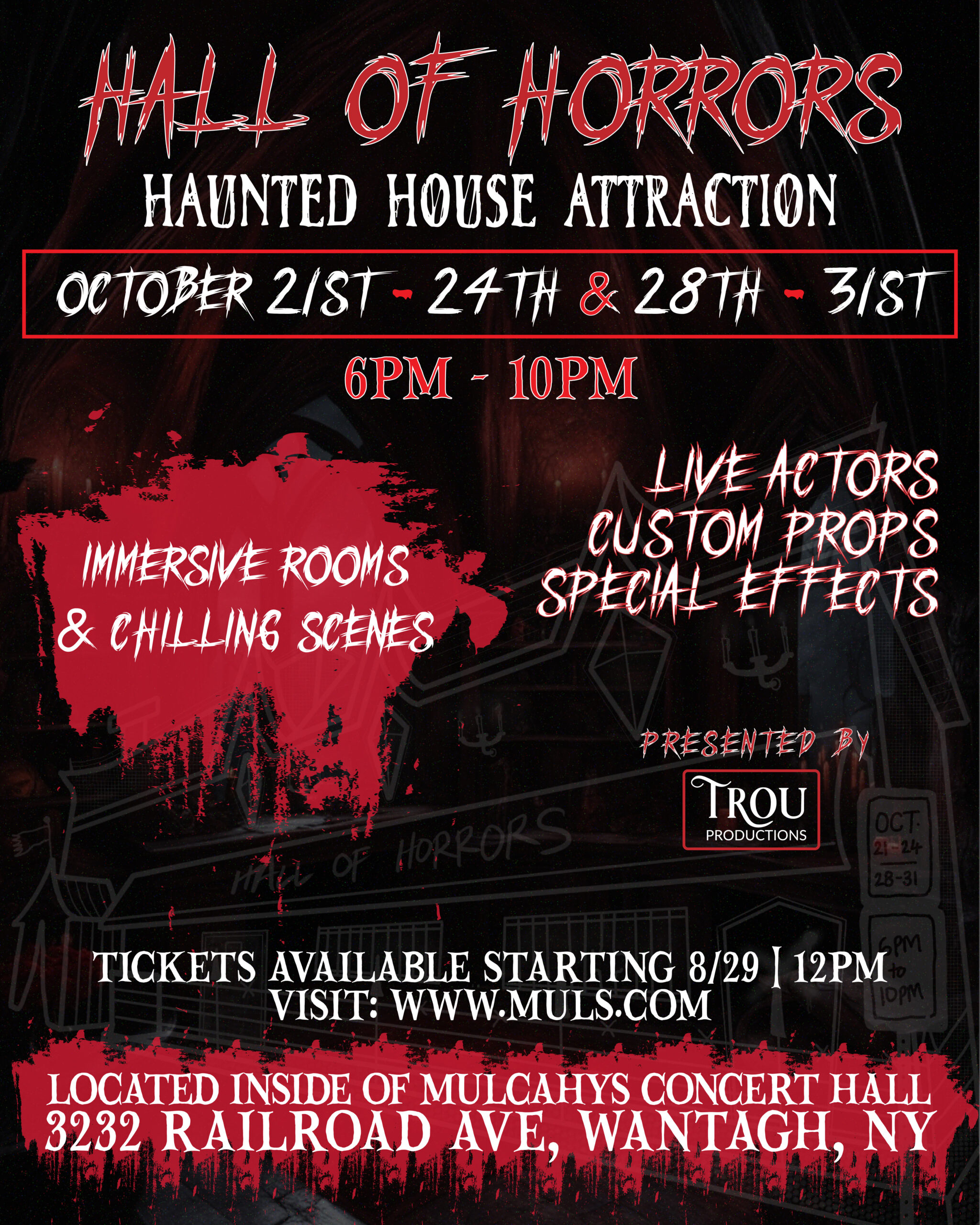 Hall Of Horror, Long Island Haunted House, Haunted House New York